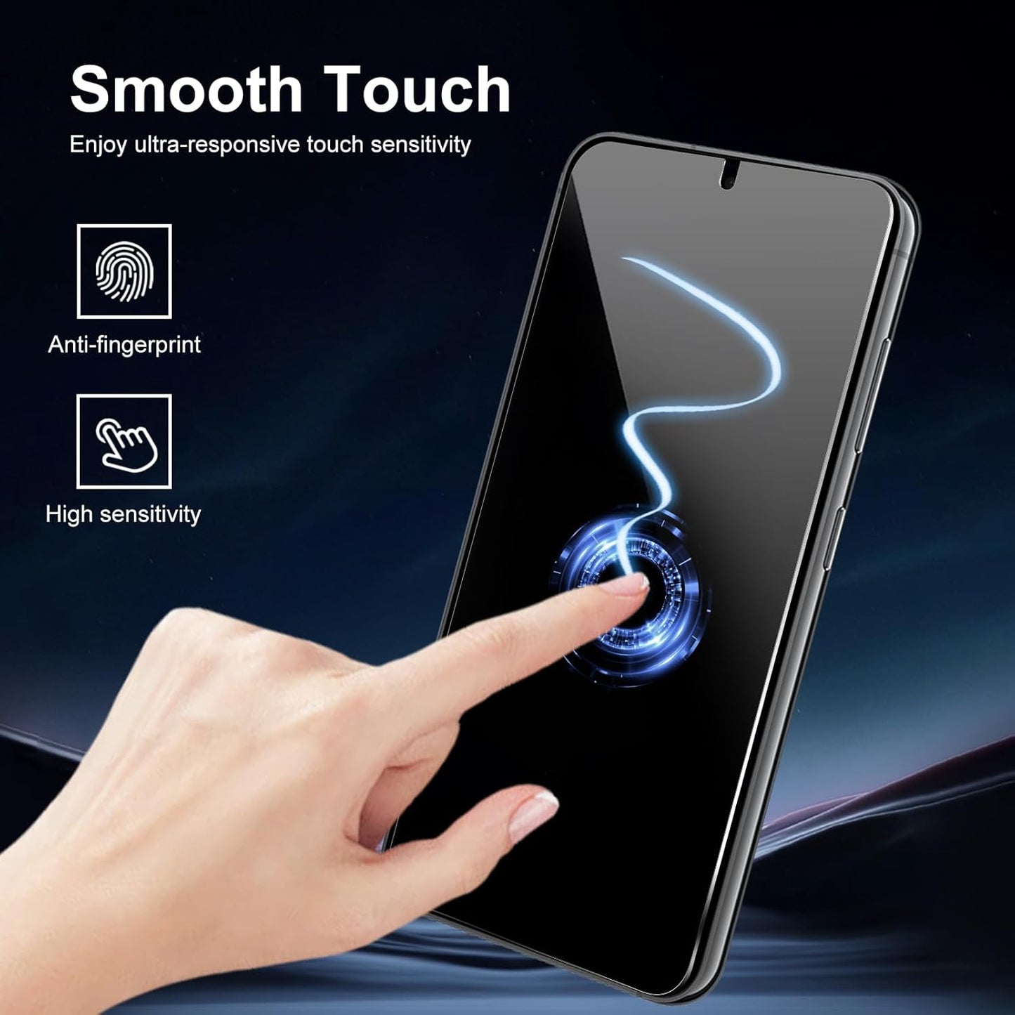 Verre Trempé Anti-Espion pour Samsung Galaxy S23 + 1 Protection Camera Objectif