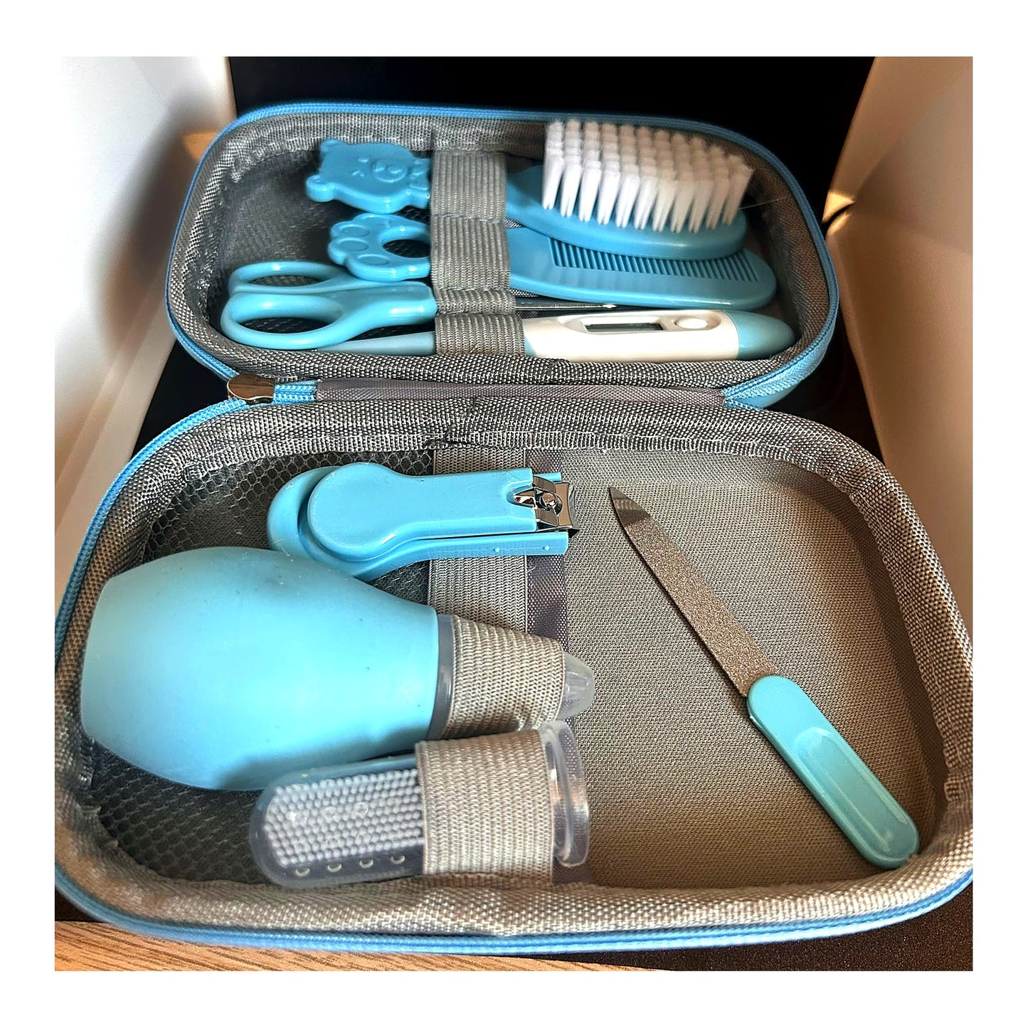Kit de Soins et de Toilette pour Bébé - Ensemble Complet 8 Pièces