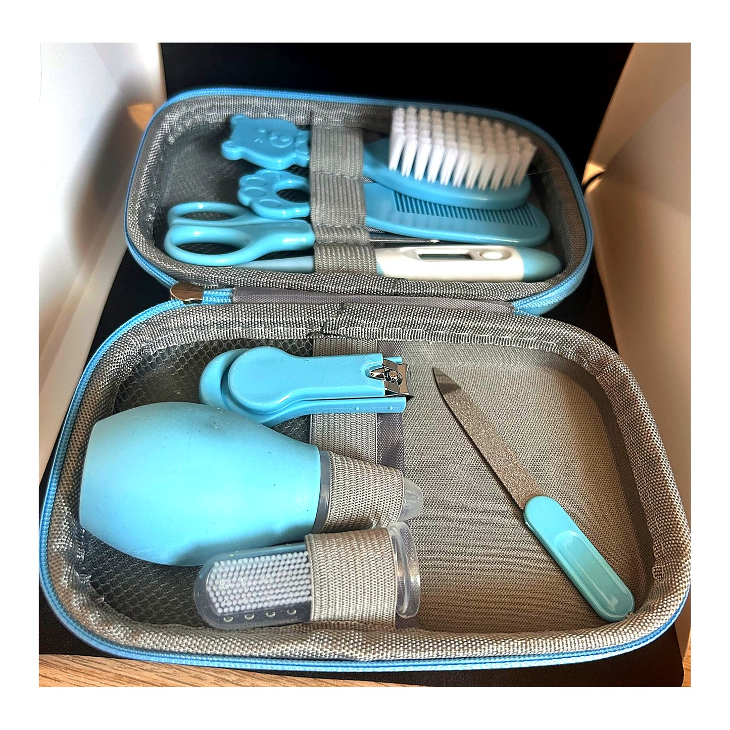 Kit de Soins et de Toilette pour Bébé - Ensemble Complet 8 Pièces