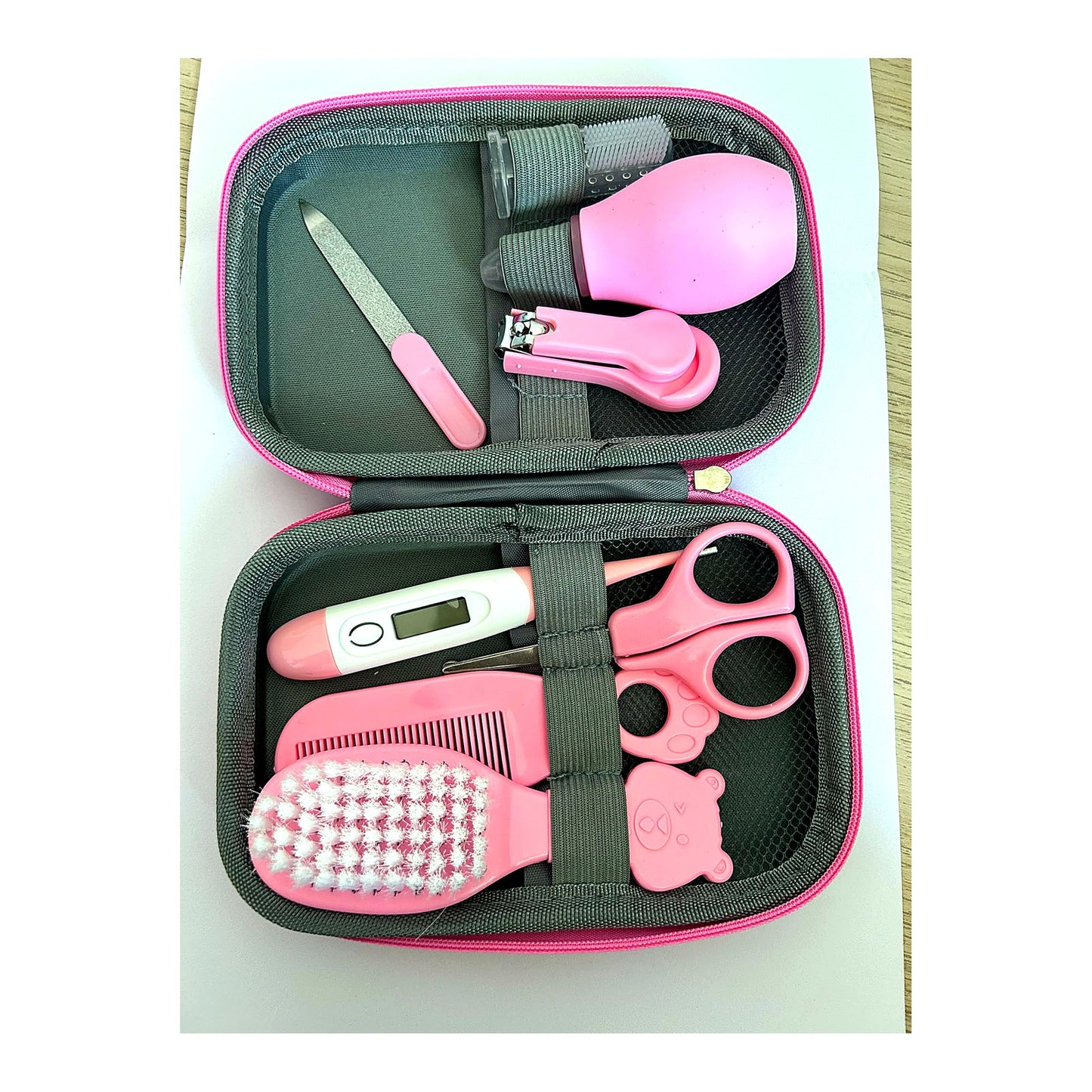 Kit de Soins et de Toilette pour Bébé - Ensemble Complet 8 Pièces