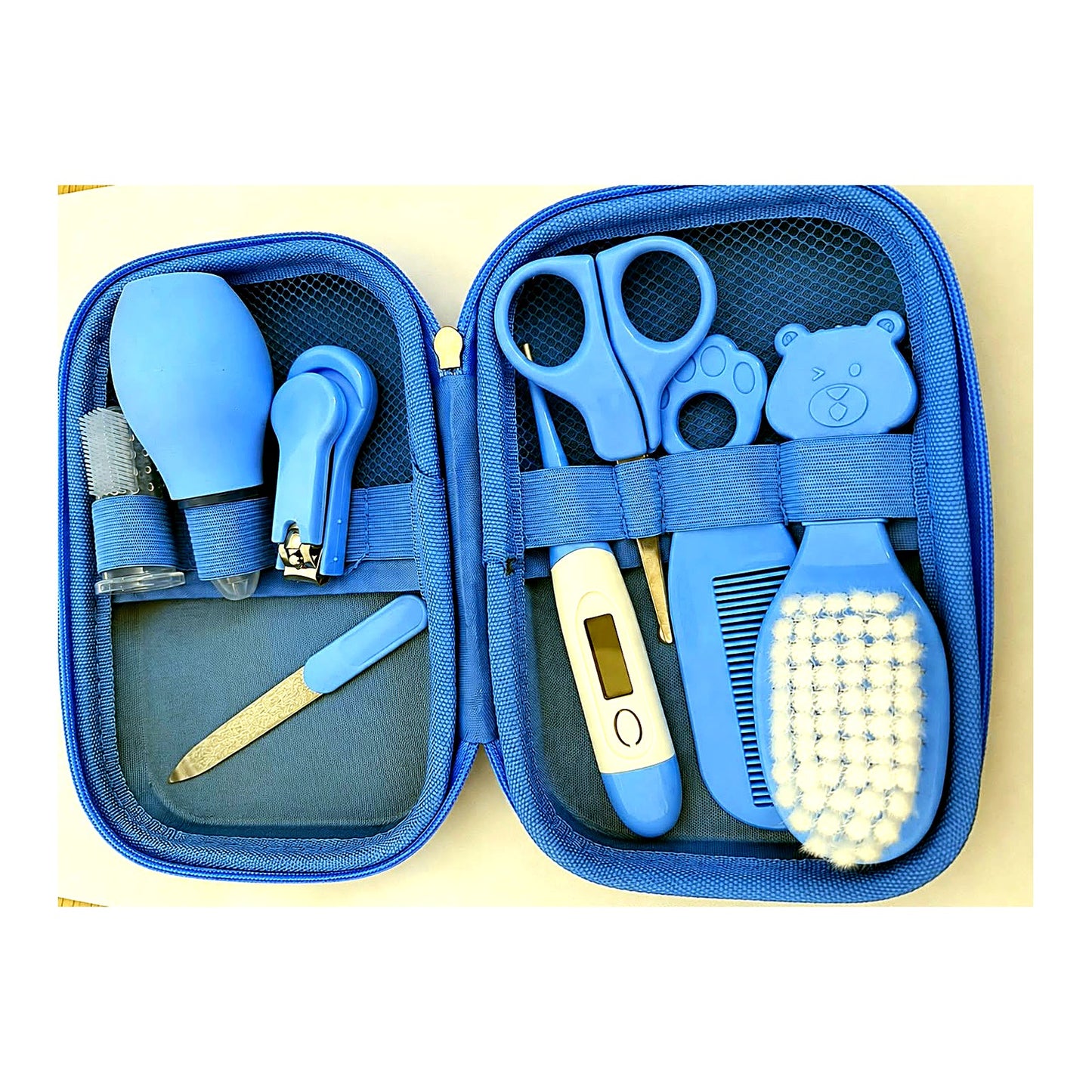Kit de Soins et de Toilette pour Bébé - Ensemble Complet 8 Pièces