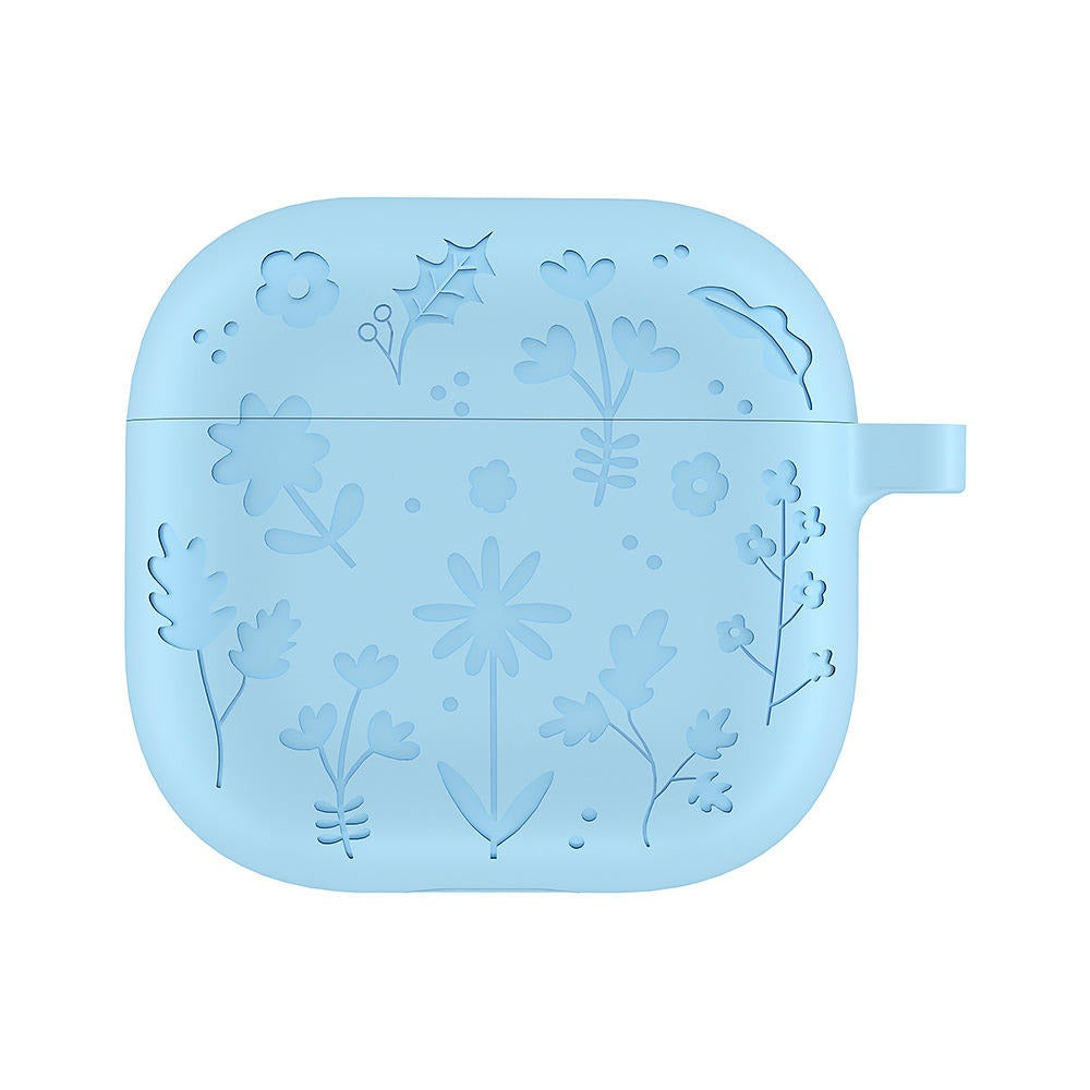 Étui Silicone Floral AirPods 3 / AirPods 4 – Motif Fleurs en Relief, Antichoc, Écologique | ZCTC-BOX