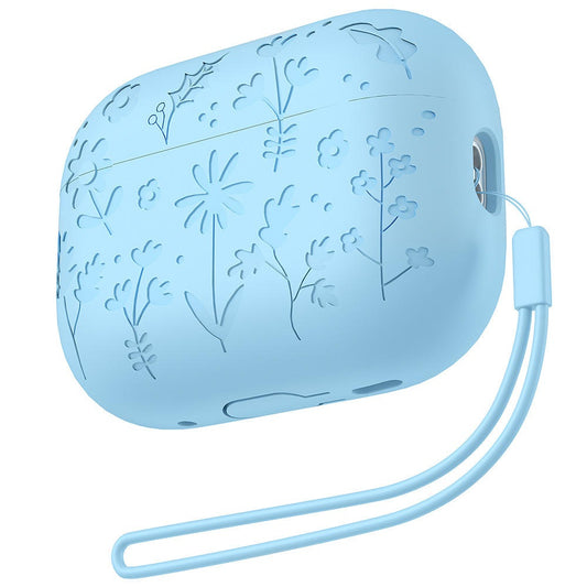 Étui Silicone Floral AirPods 3 / AirPods 4 – Motif Fleurs en Relief, Antichoc, Écologique | ZCTC-BOX
