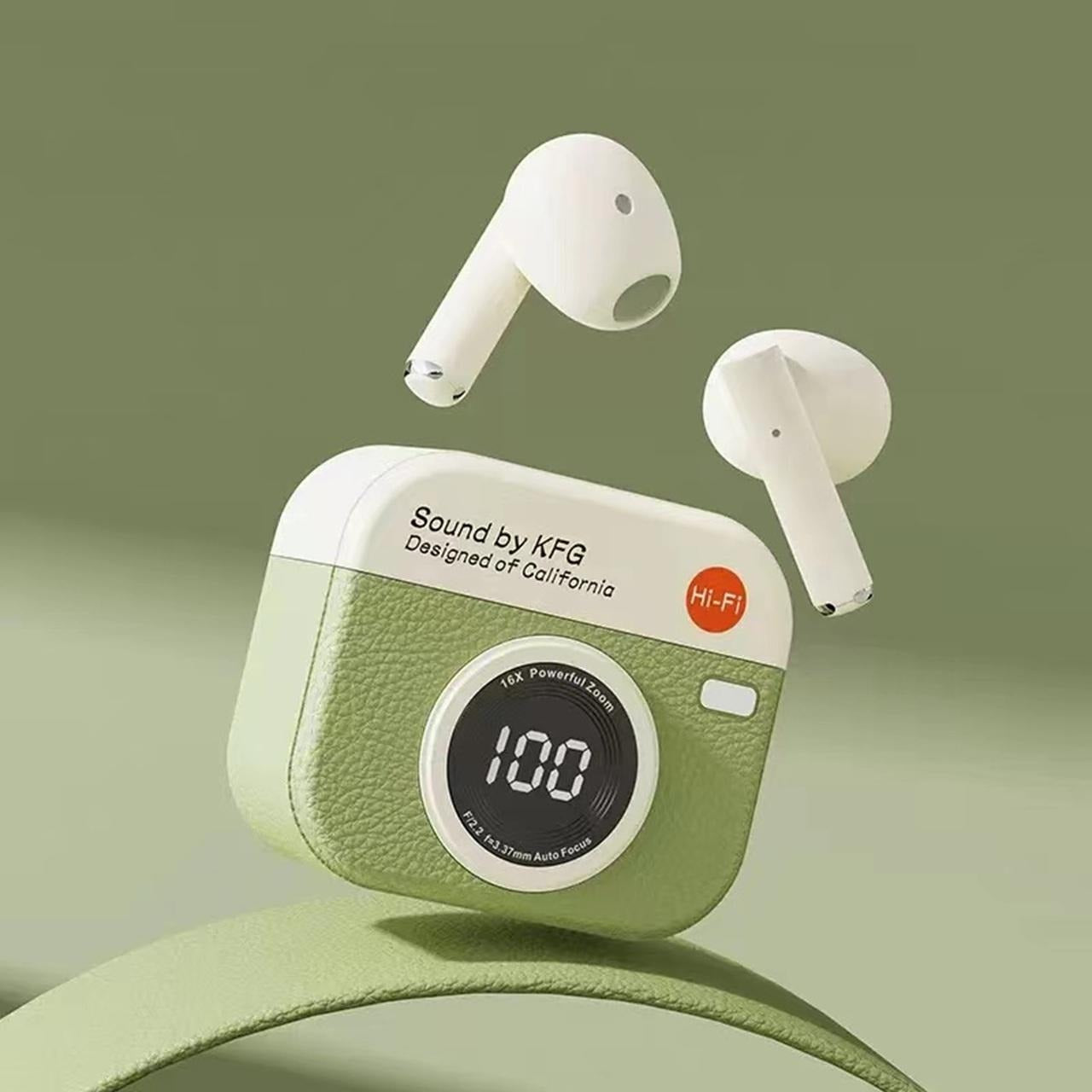 Écouteurs Sans Fil Q86 – Design Vintage, ANC, Bluetooth 5.4, IPX5 | True Wireless